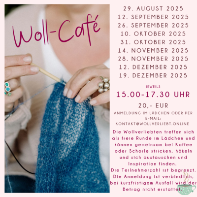 Wollcafé Termine 2. Halbjahr 2025