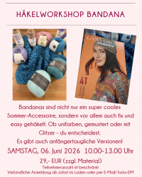 Häkelworkshop Bandana häkeln am 6. Juni 2026